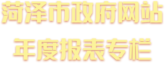 菏澤市政府網(wǎng)站年度報(bào)表專欄
